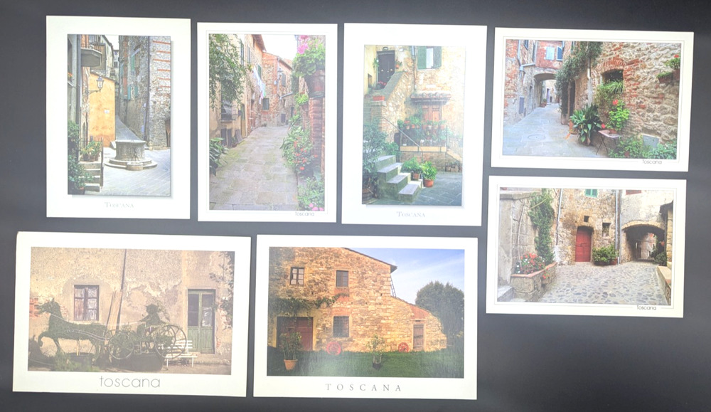 Vintage Tuscany Toscana Italy Postcard Assorted Lot of 7